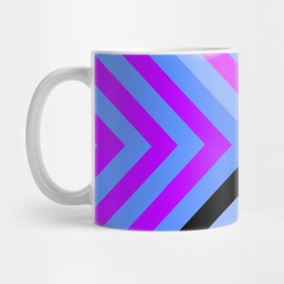 Black and Blue Violet Triangular Mug